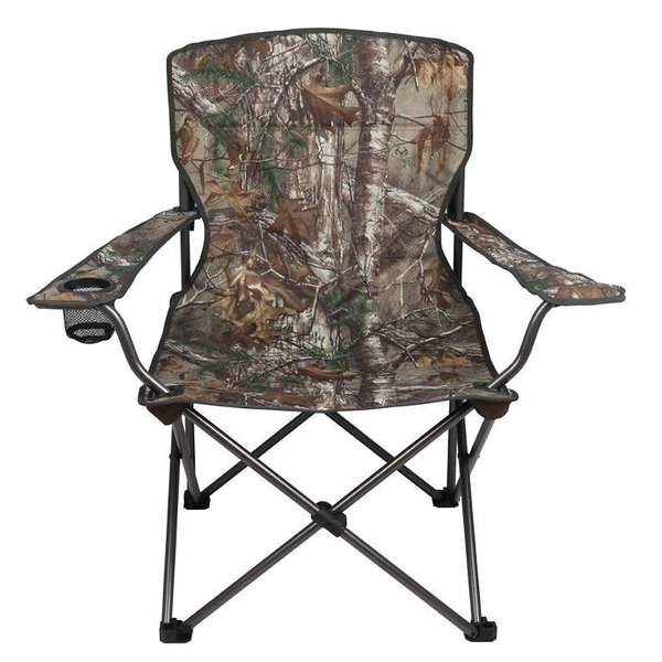 Seasonal Trends Folding Chair, 37 in W, 23 in D, 38 in H, 250 lb Capacity, Polyester Seat, Steel Frame F2S040